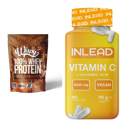 Basis-Set: Wispy Whey 100% + INLEAD Vitamin C – alle enthaltenen Artikel