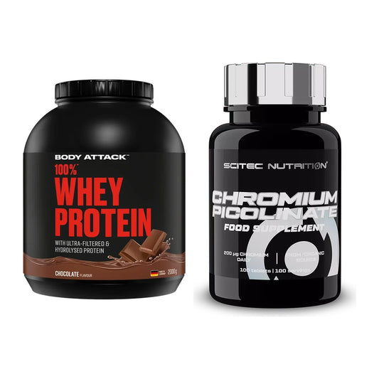 Basis-Set: Body Attack 100% Whey Protein + Scitec Chromium Picolinate – alle enthaltenen Artikel
