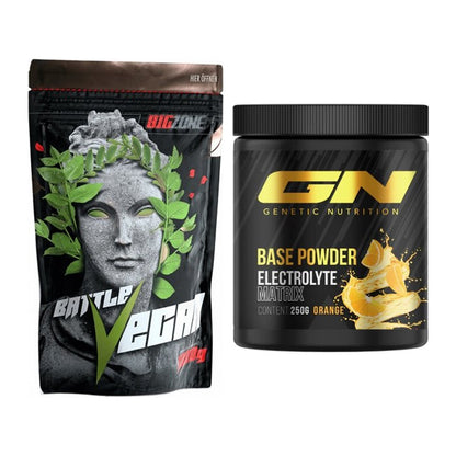 Basis-Set: Big Zone Battle Vegan + GN Base Powder – alle enthaltenen Artikel