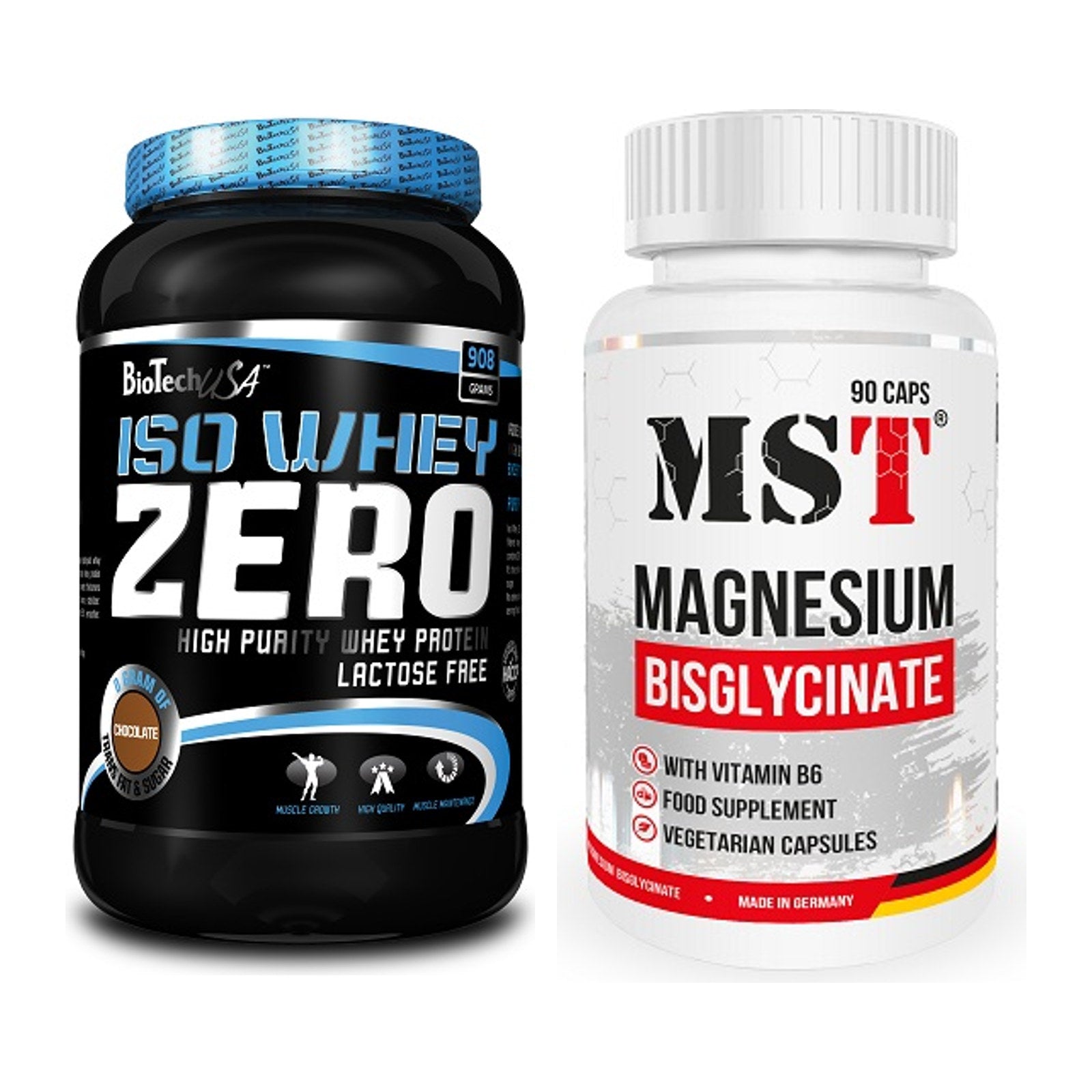 Basis-Set: BioTech Iso Whey Zero + MST Magnesium Bisglycinat – alle enthaltenen Artikel