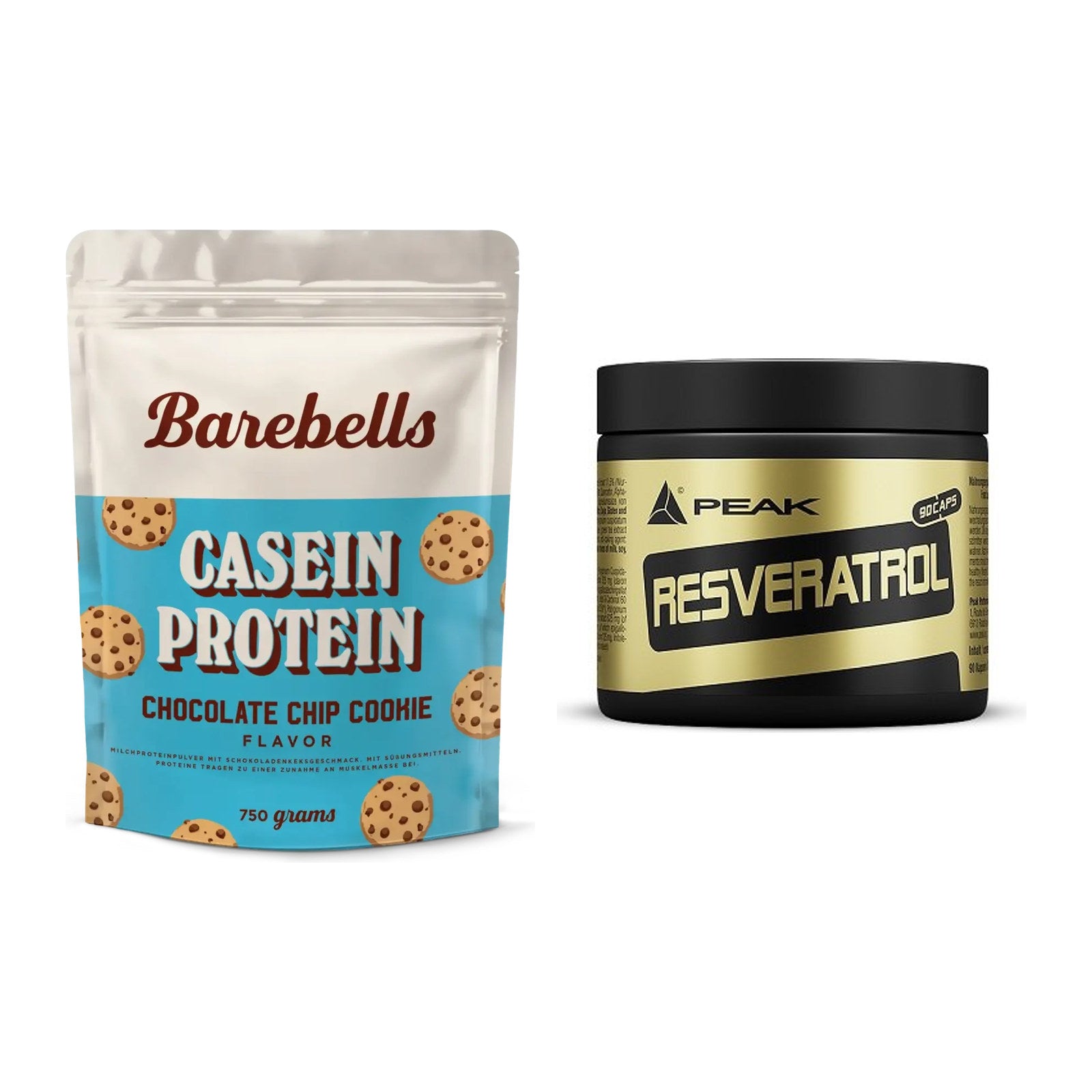 Basis-Set: Barebells Casein Protein + Peak Resveratrol – alle enthaltenen Artikel