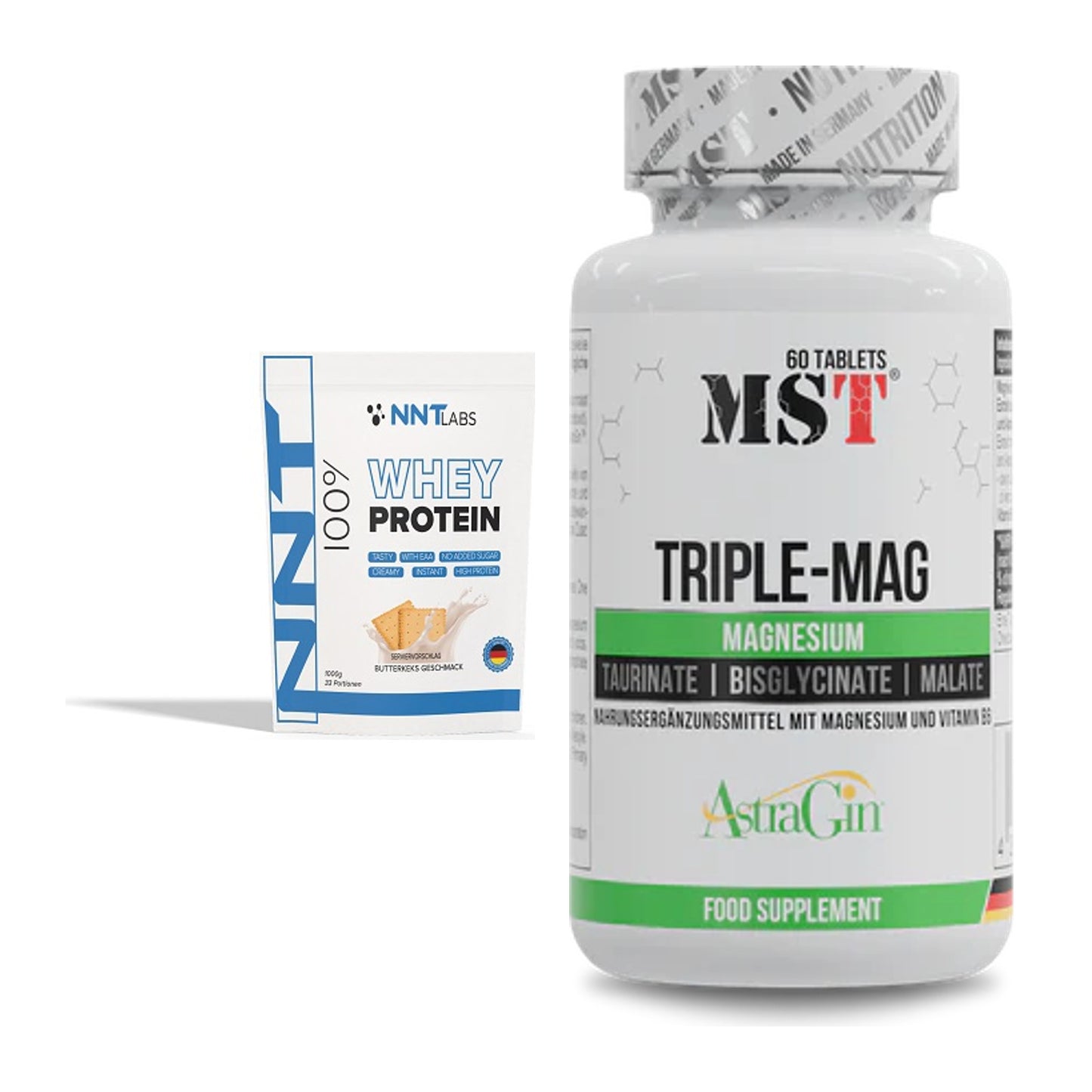 Basis-Set: NNT Whey + MST Tripple Mag – alle enthaltenen Artikel