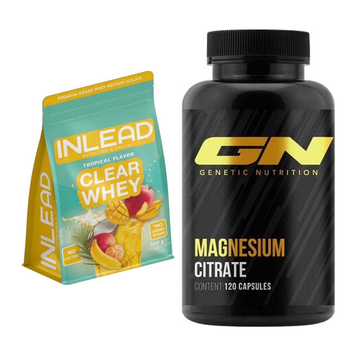Basis-Set: INLEAD Clear Whey Isolate + GN Magnesium Citrate – alle enthaltenen Artikel