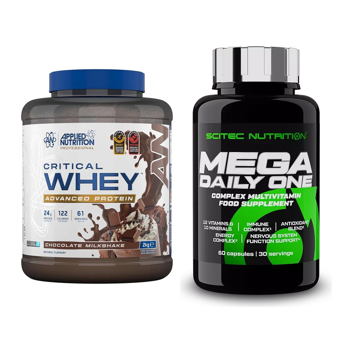 Basis-Set: Applied Nutrition Critical + Scitec Mega Daily One Plus – alle enthaltenen Artikel