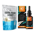 Basis-Set: BioTech 100% Pure Whey + ProFuel Vitamin K2 (1800 Tropfen) – alle enthaltenen Artikel