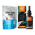 Basis-Set: BioTech 100% Pure Whey + ProFuel Vitamin K2 (1800 Tropfen) – alle enthaltenen Artikel
