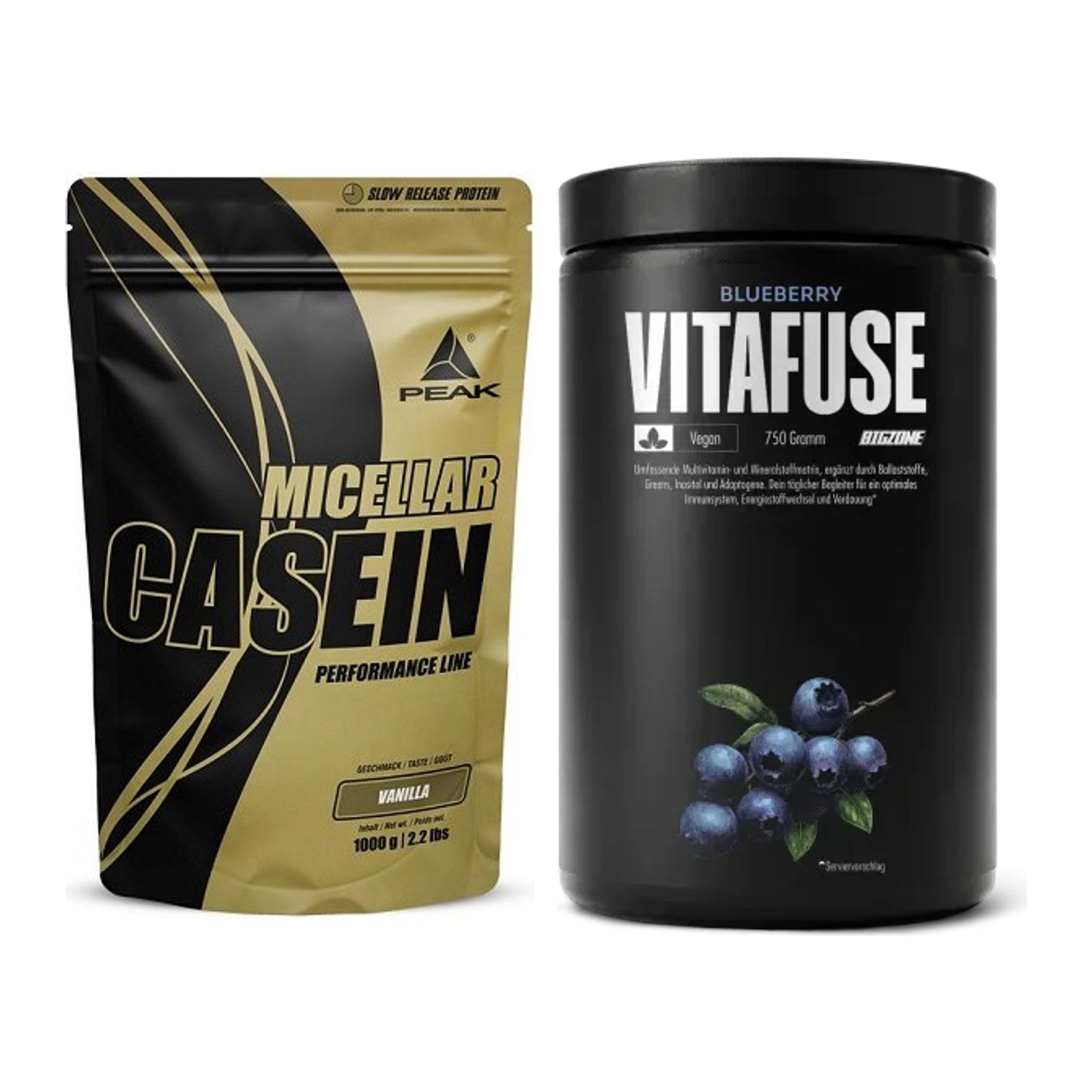 Basis-Set: Peak Micellar Casein + Big Zone Vitafuse – alle enthaltenen Artikel
