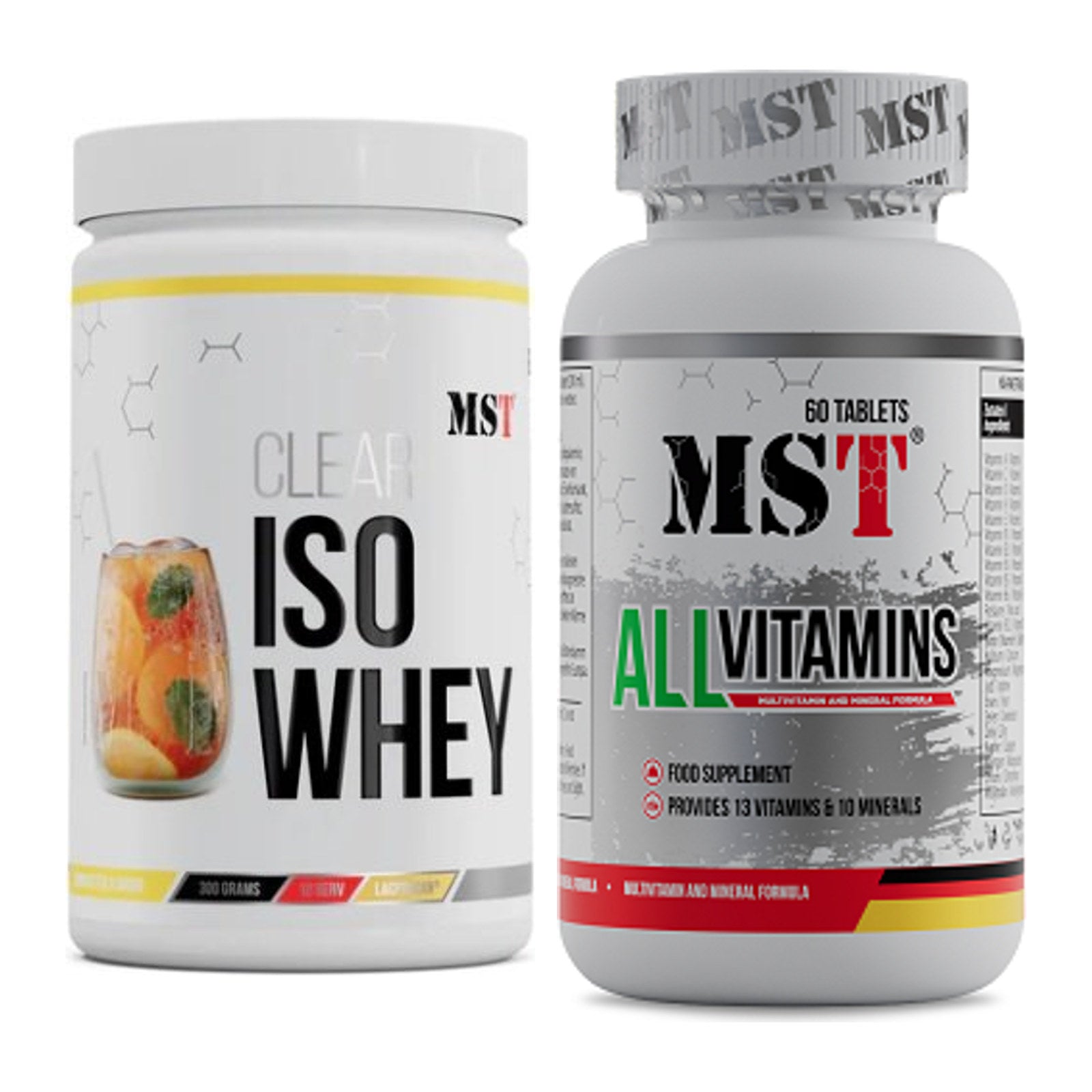 Basis-Set: MST Iso Clear + MST All Vitamins 60 Pillen – alle enthaltenen Artikel