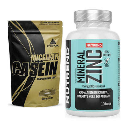 Basis-Set: Peak Micellar Casein + Nutrend Zinc Chelate 15mg – alle enthaltenen Artikel