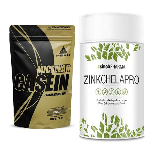 Basis-Set: Peak Micellar Casein + Sinob Zink Chelapro – alle enthaltenen Artikel