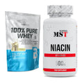 Basis-Set: BioTech 100% Pure Whey + MST Niacin – alle enthaltenen Artikel