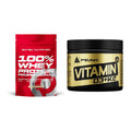 Basis-Set: Scitec 100% Whey Protein + Peak Vitamin D3+K2 120 Tabl. – alle enthaltenen Artikel