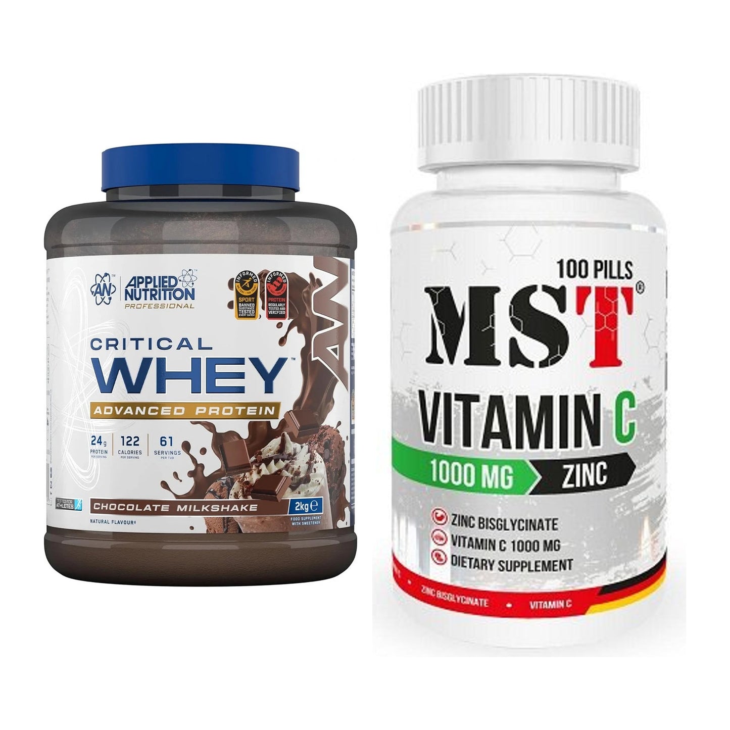 Basis-Set: Applied Nutrition Critical + MST Vitamin C 1000 + Zinc – alle enthaltenen Artikel
