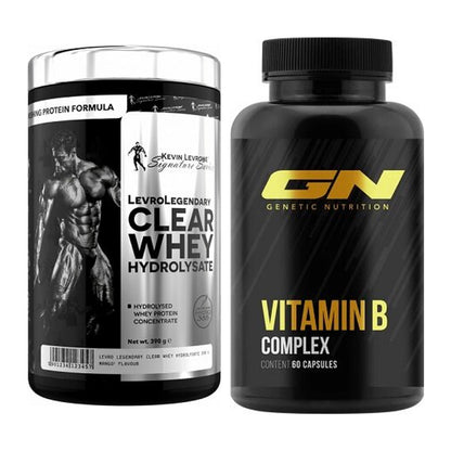 Basis-Set: Kevin Levrone Clear Whey + GN Vitamin B-Complex – alle enthaltenen Artikel