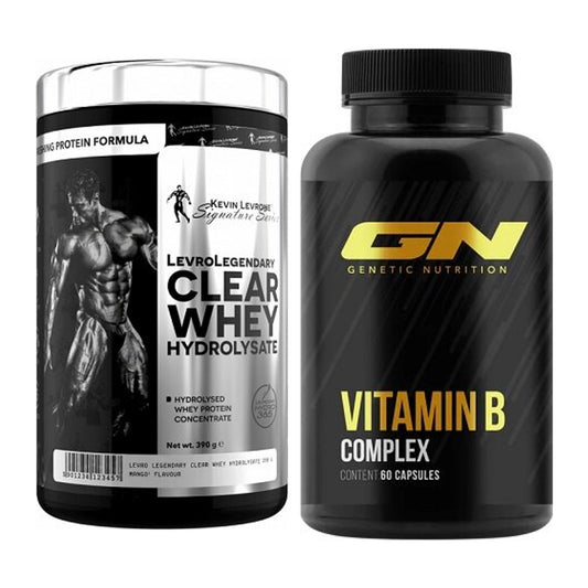 Basis-Set: Kevin Levrone Clear Whey + GN Vitamin B-Complex – alle enthaltenen Artikel