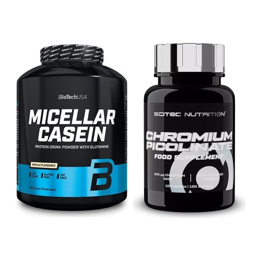 Basis-Set: BioTech Micellar Casein + Scitec Chromium Picolinate – alle enthaltenen Artikel