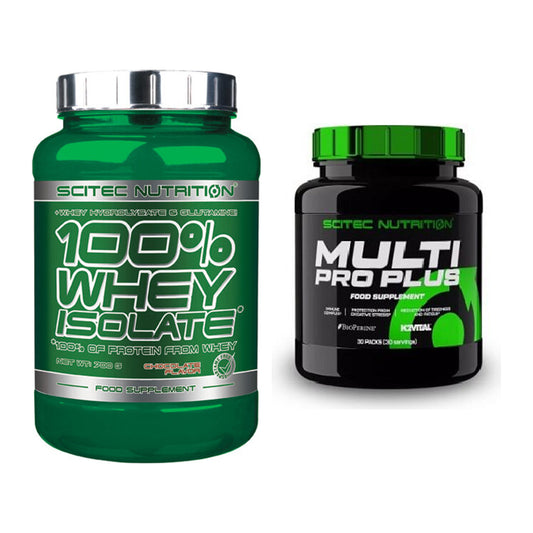 Basis-Set: Scitec Whey Isolate + Scitec Multi Pro Plus 30 Packs – alle enthaltenen Artikel
