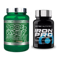 Basis-Set: Scitec Whey Isolate + Scitec Iron Pro – alle enthaltenen Artikel