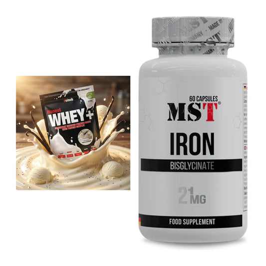 Basis-Set: Sinob Honest Whey+ + MST Iron Bisglycinate – alle enthaltenen Artikel