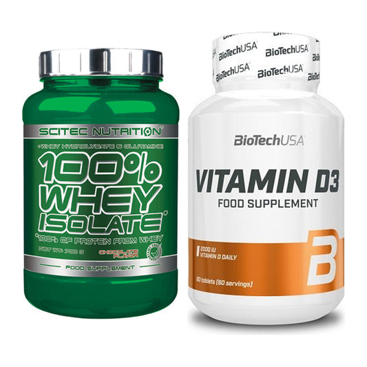 Basis-Set: Scitec Whey Isolate + BioTech Vitamin D3 – alle enthaltenen Artikel