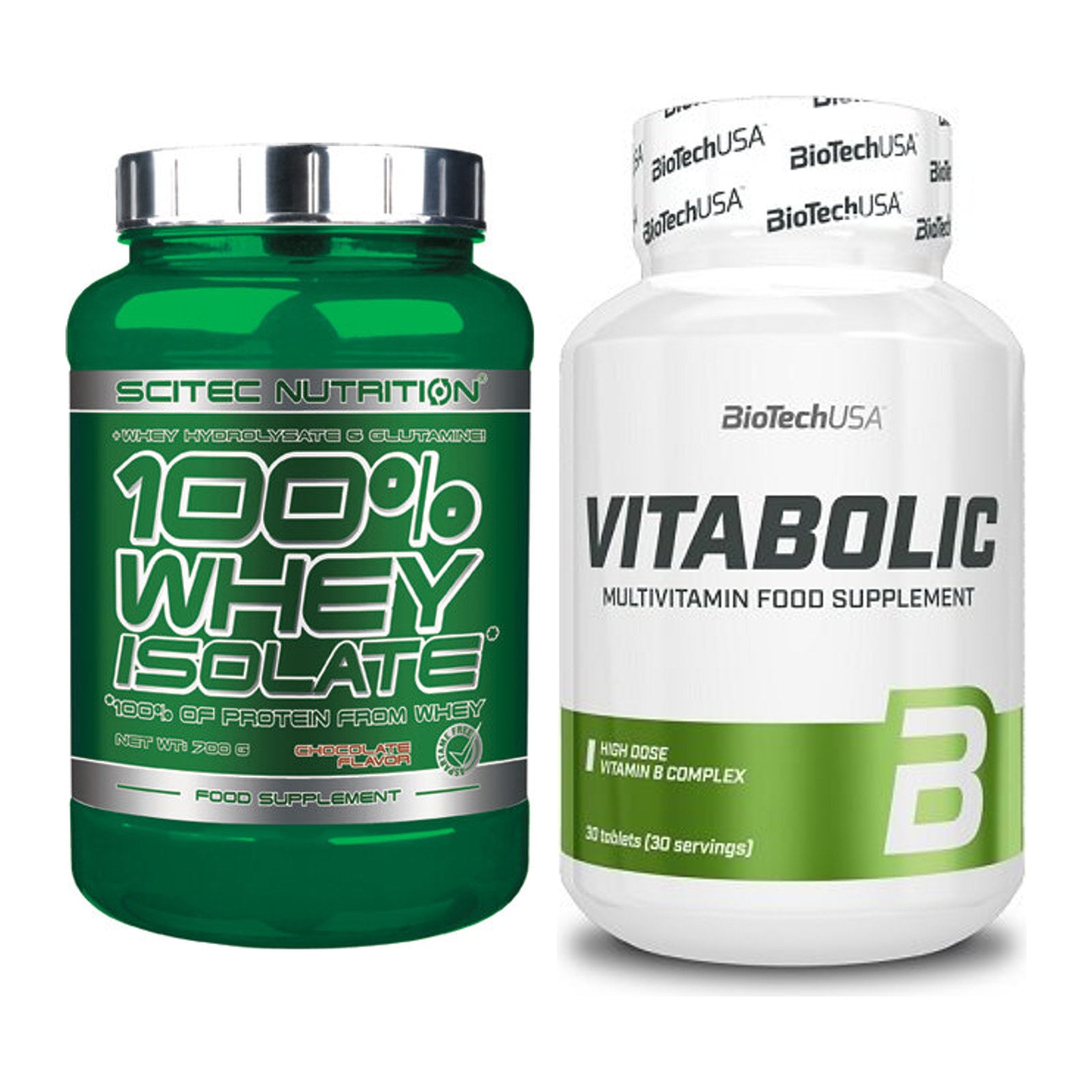 Basis-Set: Scitec Whey Isolate + BioTech Vitabolic 30 Tabl. – alle enthaltenen Artikel