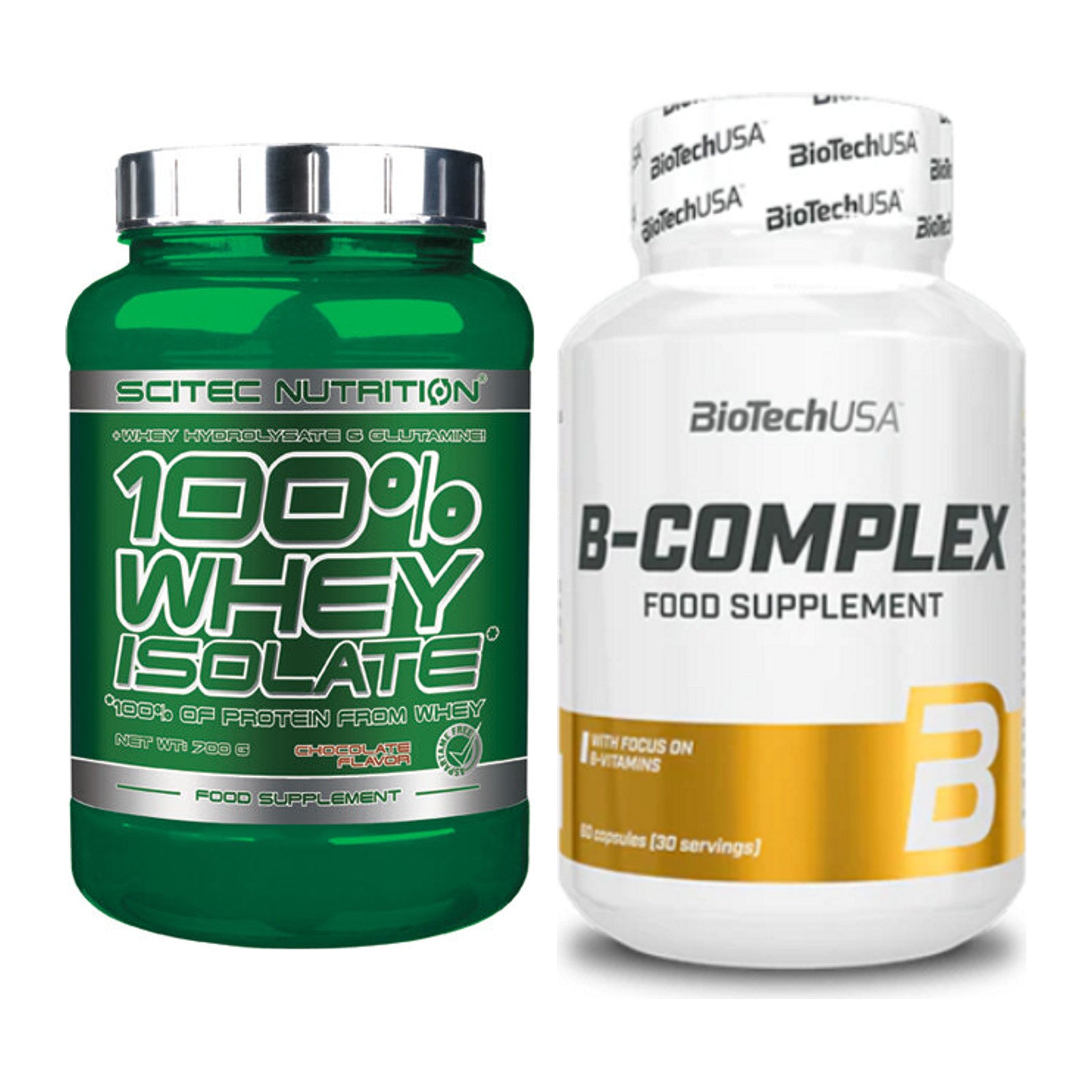 Basis-Set: Scitec Whey Isolate + BioTech B Complex 60 Tabl. – alle enthaltenen Artikel