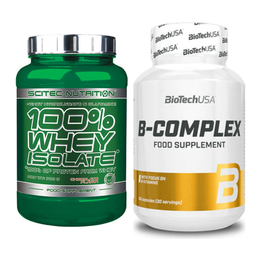 Basis-Set: Scitec Whey Isolate + BioTech B Complex 60 Tabl. – alle enthaltenen Artikel