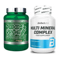 Basis-Set: Scitec Whey Isolate + BioTech Multi Mineral Complex 100 – alle enthaltenen Artikel
