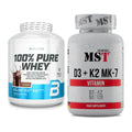 Basis-Set: BioTech 100% Pure Whey + MST Vitamin D3 + K2 + MK-7 – alle enthaltenen Artikel