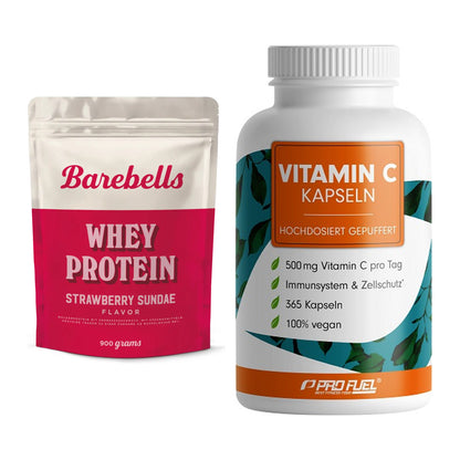 Basis-Set: Barebells Whey Protein + ProFuel Vitamin C gepuffert – alle enthaltenen Artikel