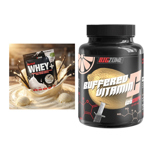 Basis-Set: Sinob Honest Whey+ + Big Zone Buffered Vitamin C – alle enthaltenen Artikel