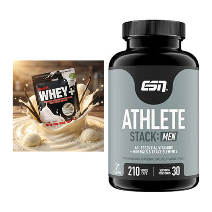 Basis-Set: Sinob Honest Whey+ + ESN Athlete Stack:MEN – alle enthaltenen Artikel