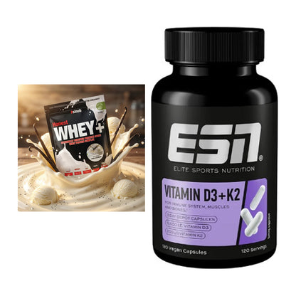 Basis-Set: Sinob Honest Whey+ + ESN Vitamin D3 + K2 – alle enthaltenen Artikel