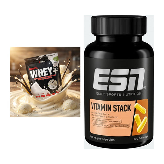 Basis-Set: Sinob Honest Whey+ + ESN Vitamin Stack – alle enthaltenen Artikel