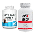 Basis-Set: BioTech 100% Pure Whey + MST Niacin – alle enthaltenen Artikel
