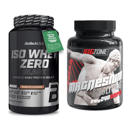 Basis-Set: BioTech Iso Whey Zero Black + Big Zone Magnesium – alle enthaltenen Artikel