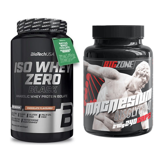 Basis-Set: BioTech Iso Whey Zero Black + Big Zone Magnesium – alle enthaltenen Artikel