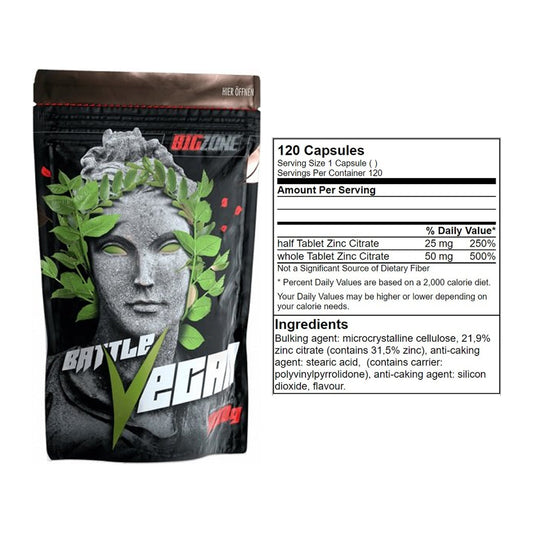 Basis-Set: Big Zone Battle Vegan + GN Zinc Citrate 120 Tabl. – alle enthaltenen Artikel