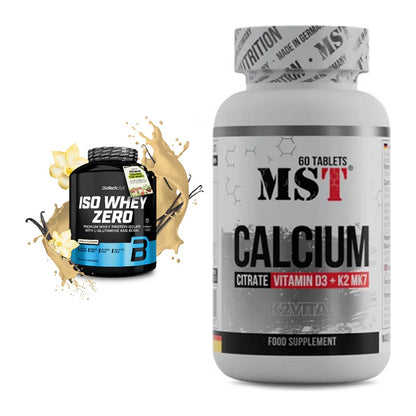Basis-Set: BioTech Iso Whey Zero + MST Calcium Citrate D3 + K2Vital – alle enthaltenen Artikel
