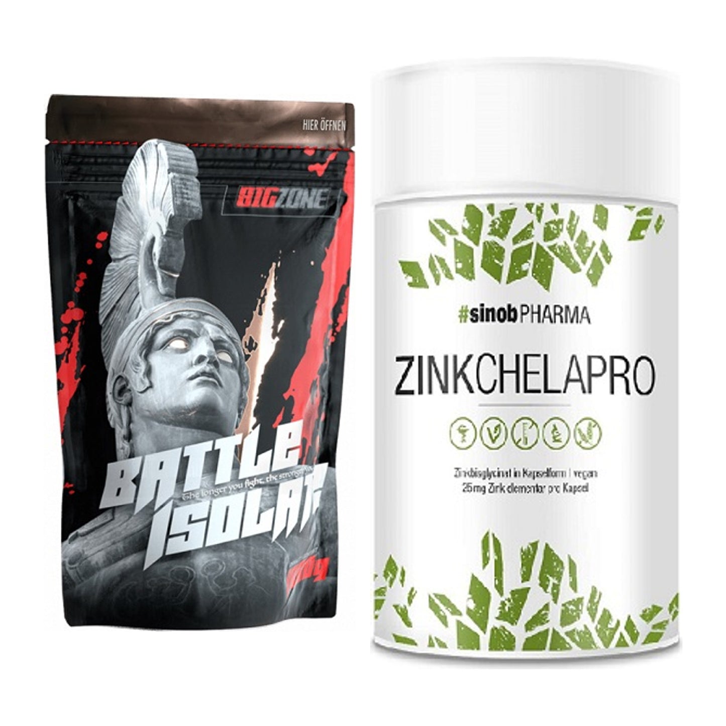 Basis-Set: Big Zone Battle Isolate + Sinob Zink Chelapro – alle enthaltenen Artikel