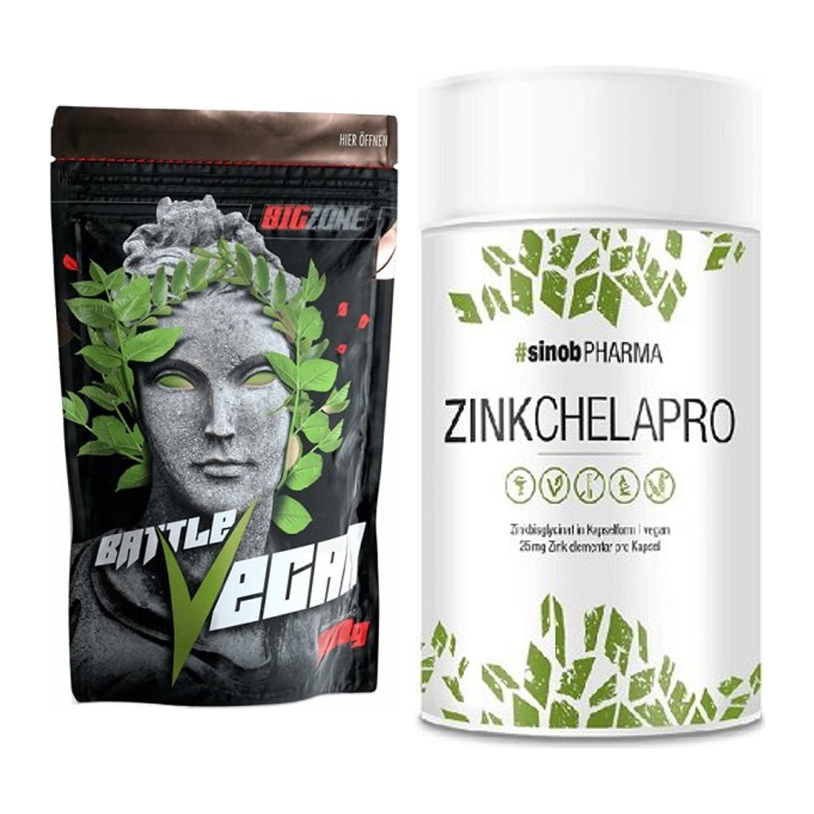 Basis-Set: Big Zone Battle Vegan + Sinob Zink Chelapro – alle enthaltenen Artikel