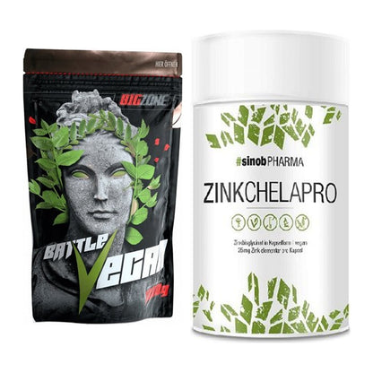 Basis-Set: Big Zone Battle Vegan + Sinob Zink Chelapro – alle enthaltenen Artikel