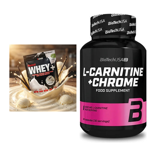 Basis-Set: Sinob Honest Whey+ + BioTech L-Carnitine + Chrome – alle enthaltenen Artikel