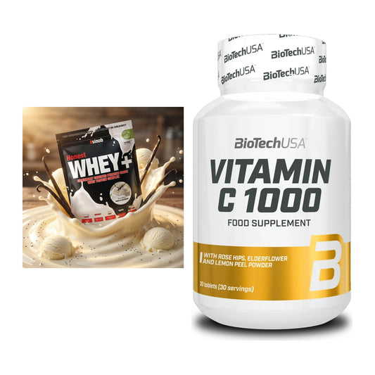 Basis-Set: Sinob Honest Whey+ + BioTech Vitamin C 1000 30 Tabl. – alle enthaltenen Artikel
