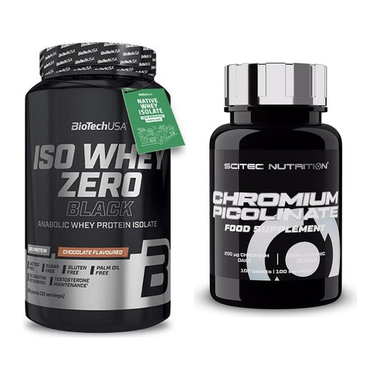 Basis-Set: BioTech Iso Whey Zero Black + Scitec Chromium Picolinate – alle enthaltenen Artikel