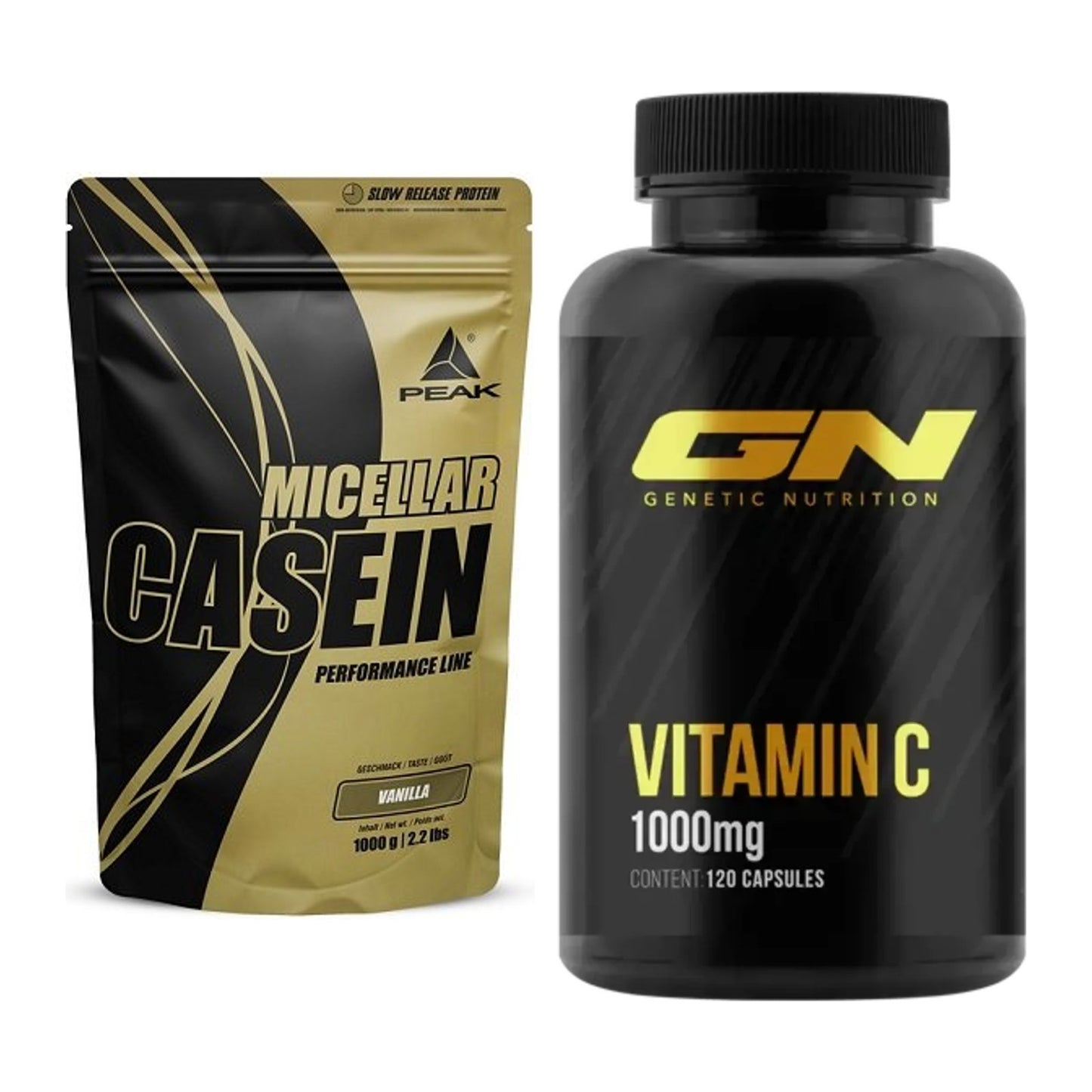 Basis-Set: Peak Micellar Casein + GN Vitamin C Health Line – alle enthaltenen Artikel