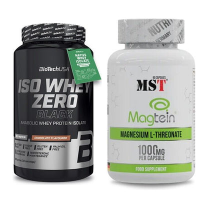 Basis-Set: BioTech Iso Whey Zero Black + MST Magnesium L-Threonate – alle enthaltenen Artikel