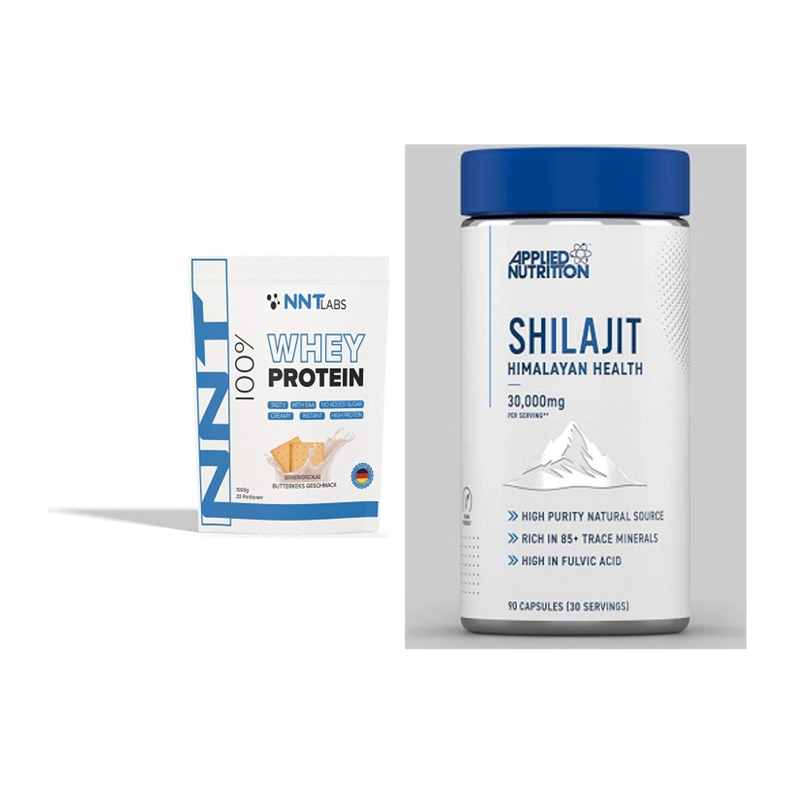 Basis-Set: NNT Whey + Applied Nutrition Shilajit – alle enthaltenen Artikel