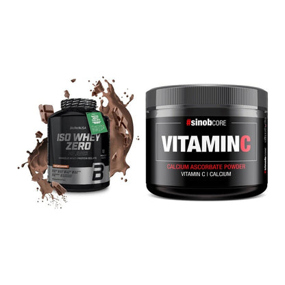 Basis-Set: BioTech Iso Whey Zero Black + Sinob Vitamin C Calcium – alle enthaltenen Artikel