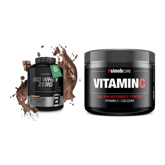 Basis-Set: BioTech Iso Whey Zero Black + Sinob Vitamin C Calcium – alle enthaltenen Artikel